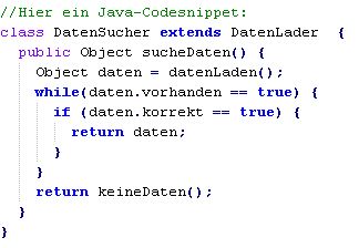Java Codesnippet