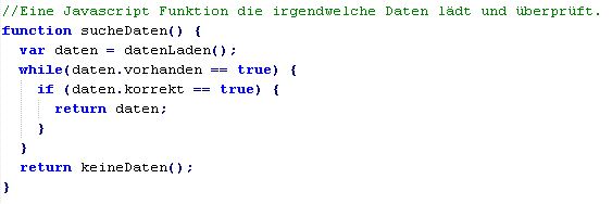 Javascript Codesnippet