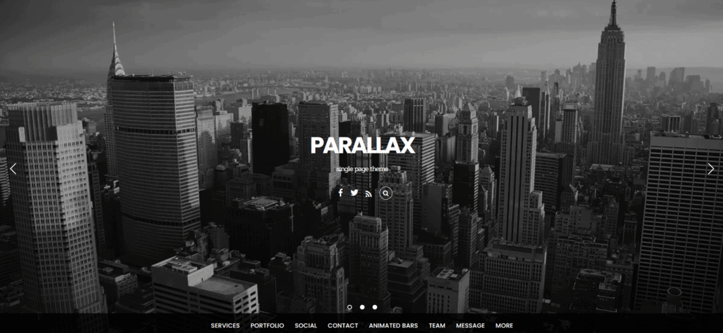 wp theme parallax
